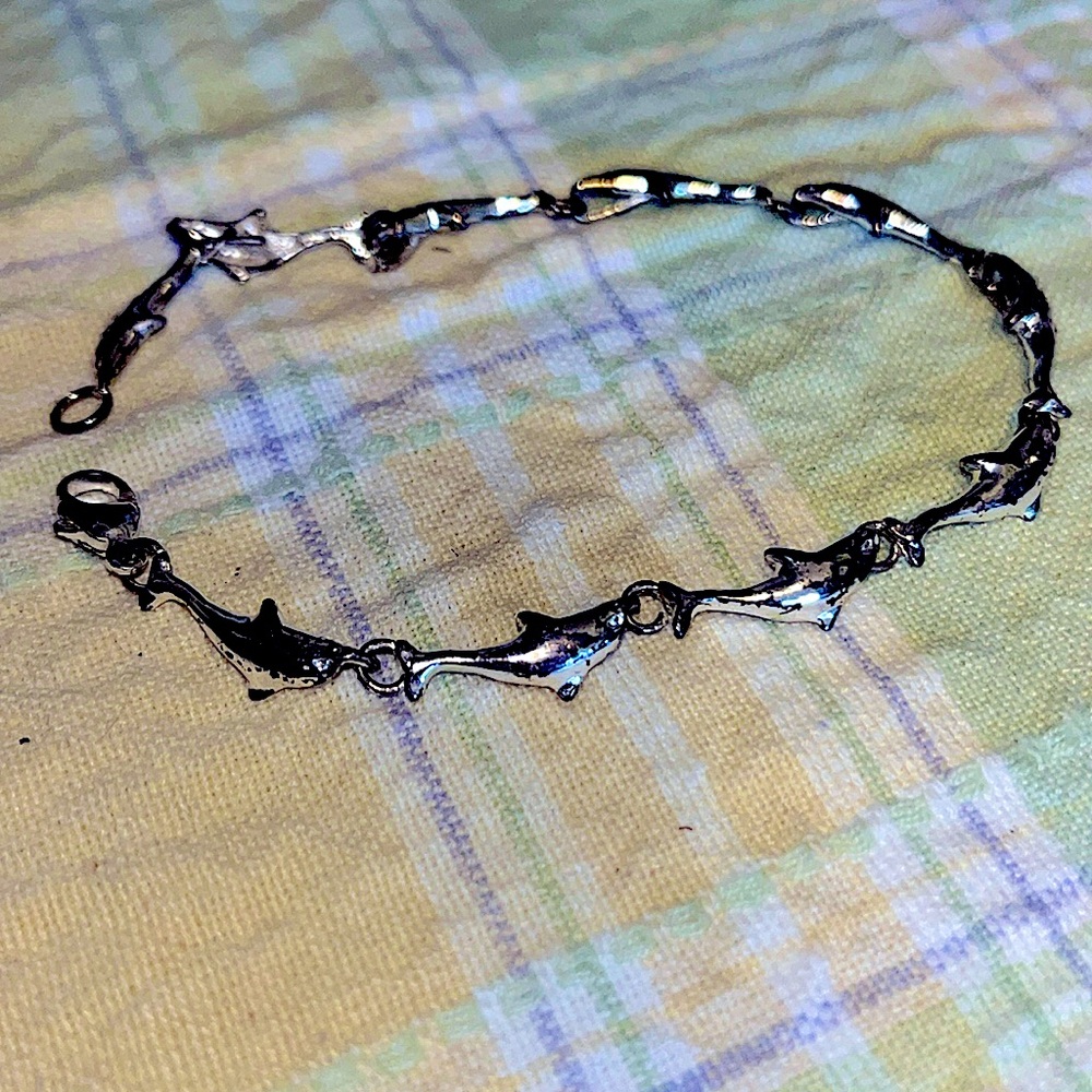 Sterling Silver Dolphin Bracelet